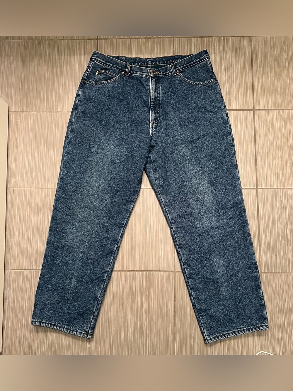 Vintage L.L.Bean Fleece Insulated Jeans denim 36